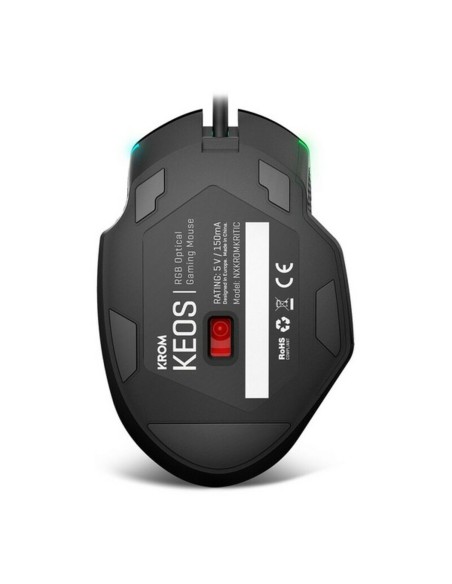 Souris Gaming avec LED Krom Keos 6400 dpi Noir