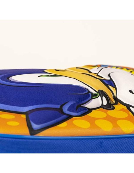 Cartable 3D Sonic Bleu 25 x 31 x 9 cm Orange