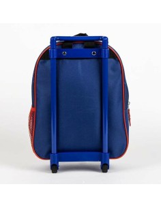 Cartable 3D avec roulettes Spider-Man Bleu 25,0 x 31,0 x 10,0 cm 2
