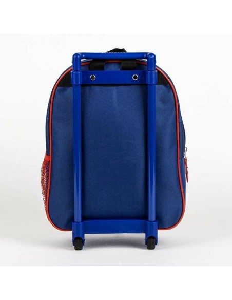 Cartable 3D avec roulettes Spider-Man Bleu 25,0 x 31,0 x 10,0 cm