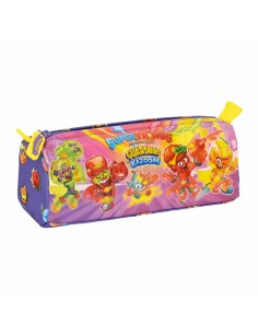 Trousse d'écolier SuperThings Guardians of Kazoom Violet Jaune (21 x 8 x 7 cm)