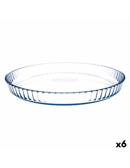 Moule à gâteaux Pyrex Classic Vidrio Transparent verre Plat Rond 31 x 31 x 4 cm 6 Unités