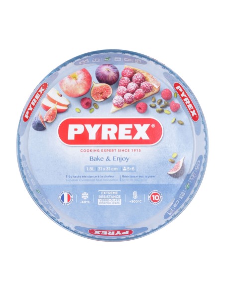 Moule à gâteaux Pyrex Classic Vidrio Transparent verre Plat Rond 31 x 31 x 4 cm 6 Unités