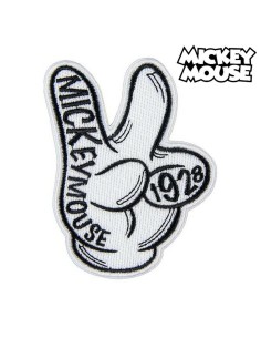 Patch Mickey Mouse   Blanc 9,5 x 14,5 cm 2
