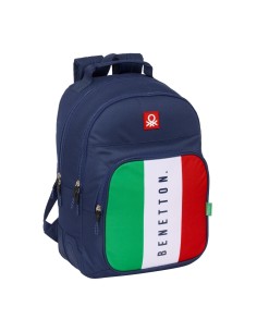 Cartable Benetton Flag Blue marine 32 x 42 x 15 cm