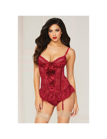 Ensemble de Lingerie Seven Til Midnight Bordeaux (12)