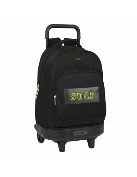Cartable à roulettes Safta Surf Noir (33 x 45 x 22 cm)