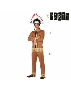 Déguisement pour Adultes Th3 Party Marron Amérindien (2 Pièces) 2