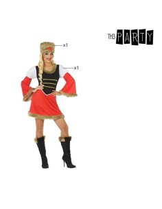 Déguisement pour Adultes Rouge (2 pcs) Femme Russe 2