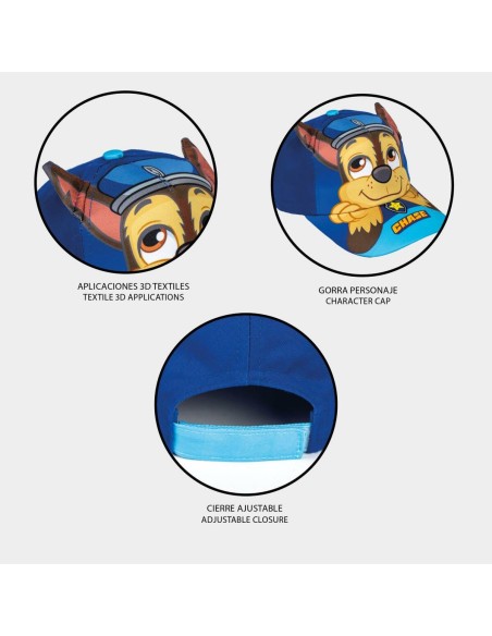 Casquette enfant avec oreilles The Paw Patrol Bleu