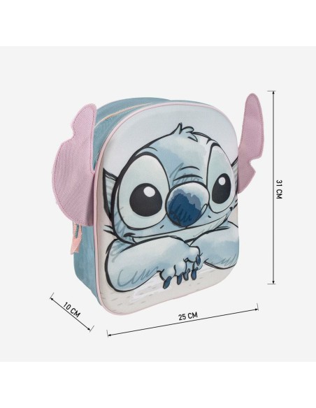 Cartable Stitch Bleu clair 22 x 27 x 10 cm