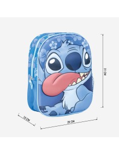 Cartable Stitch Bleu 25 x 31 x 10 cm 2