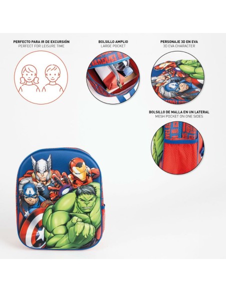 Cartable The Avengers Bleu 8 x 31 x 27 cm