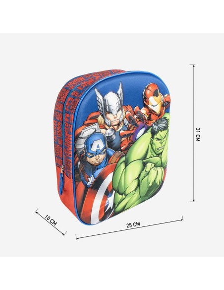 Cartable The Avengers Bleu 8 x 31 x 27 cm