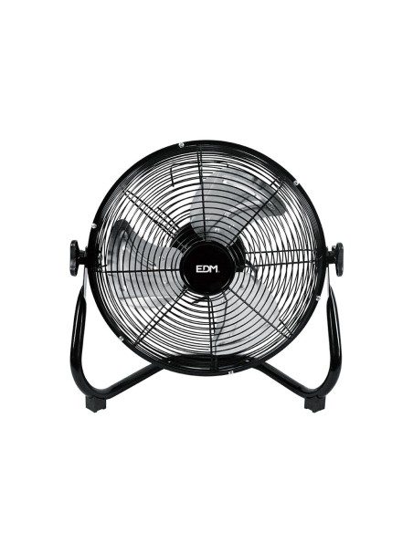Ventilateur de Sol EDM industriel Noir 45 W Ø 30 x 41 cm