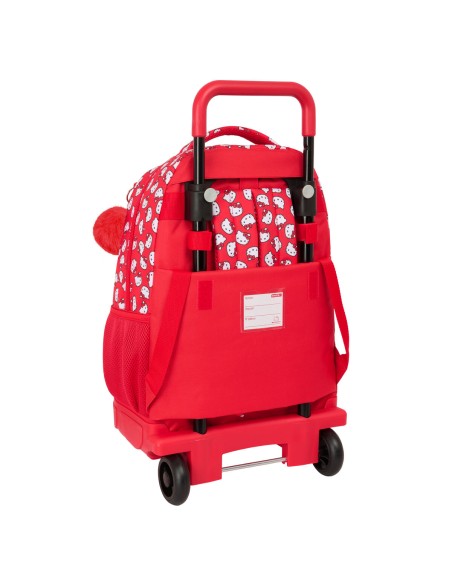Cartable à roulettes Hello Kitty Iconic Blanc Rouge 33 x 45 x 22 cm