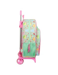 Cartable Disney Princess Bloom Vert Rose 33 x 42 x 14 cm 2