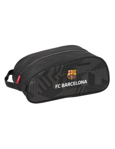 Range-Chaussures de Voyage F.C. Barcelona Black Noir 34 x 15 x 18 cm