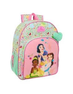 Cartable Disney Princess Bloom Vert Rose 33 x 42 x 14 cm