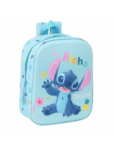 Sac à dos enfant Lilo & Stitch Bleu clair 22 x 27 x 10 cm 3D