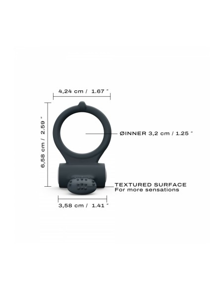 Anneau Pénis Marc Dorcel Power Clit Plus Noir