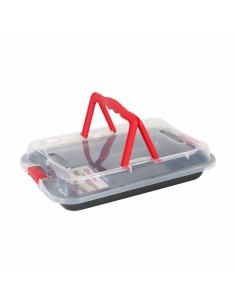 Moule amovible Quttin Acier au carbone Noir Transparent 36 x 23 x 4,5 cm (6 Unités) 2