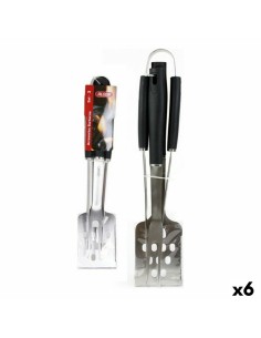 Ustensiles pour barbecues BBQ Black Algon 104748 3 Pièces (6 Unités)