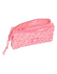 Trousse Fourre-Tout Triple Moos Passion Multicouleur 22 x 12 x 3 cm 2