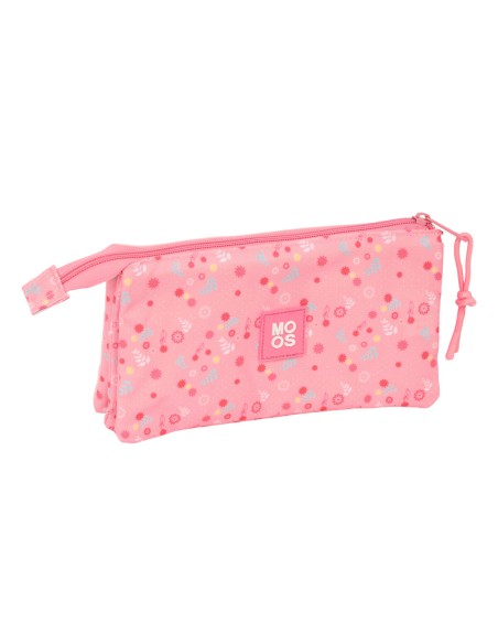 Trousse Fourre-Tout Triple Moos Passion Multicouleur 22 x 12 x 3 cm