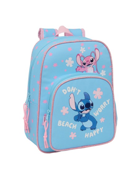Cartable Lilo & Stitch Happy Bleu ciel 26 x 34 x 11 cm