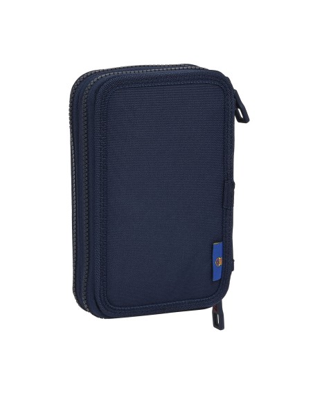 Trousse Scolaire avec Accessoires F.C. Barcelona Blue marine 12.5 x 19.5 x 4 cm (28 Pièces)