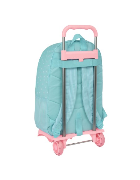 Cartable à roulettes Moos Butterflies Bleu 30 x 46 x 14 cm