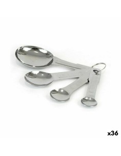 Ensemble de cuillères à mesurer Wooow Acier inoxydable 4 Pièces (36 Unités)