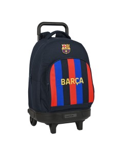 Cartable à roulettes F.C. Barcelona Bordeaux Blue marine 33 X 45 X 22 cm