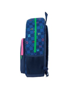 Cartable Benetton Damero Blue marine 30 x 46 x 14 cm 2