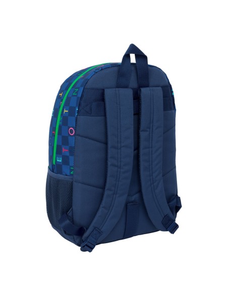 Cartable Benetton Damero Blue marine 30 x 46 x 14 cm