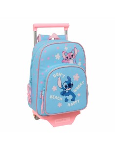 Cartable Lilo & Stitch Happy Bleu ciel 26 x 11 x 67 cm 26 x 34 x 11 cm