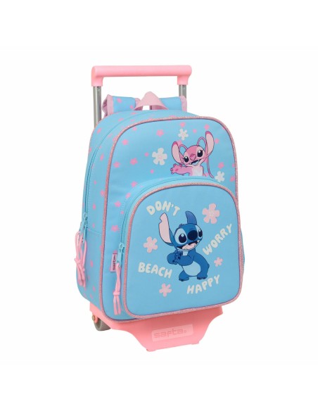 Cartable Lilo & Stitch Happy Bleu ciel 26 x 11 x 67 cm 26 x 34 x 11 cm