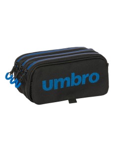 Trousse Fourre-Tout Triple Kelme Jet black Noir 21,5 x 10 x 8 cm