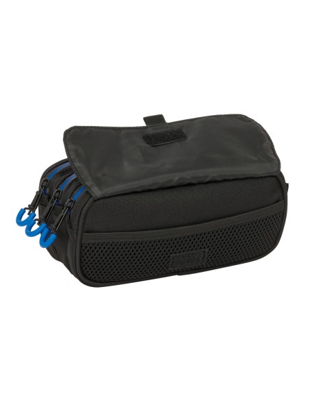 Trousse Fourre-Tout Triple Kelme Jet black Noir 21,5 x 10 x 8 cm