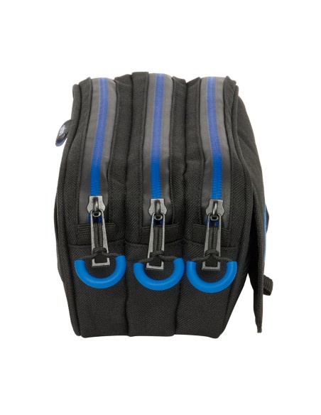 Trousse Fourre-Tout Triple Kelme Jet black Noir 21,5 x 10 x 8 cm