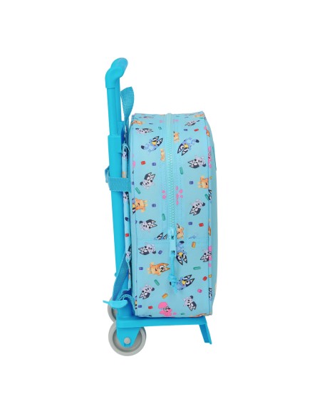 Cartable à roulettes Bluey Bleu ciel 22 x 27 x 10 cm