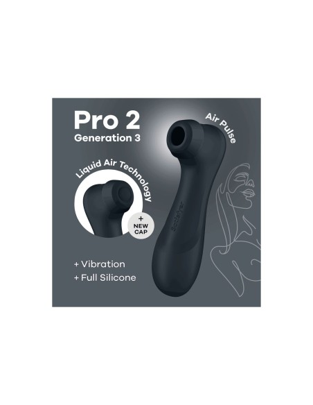 Aspirateur à clitoris Satisfyer Pro 2 Generation 3 Noir