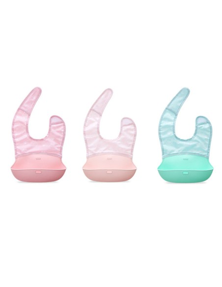 Bavoir Pliable Easy Rose clair