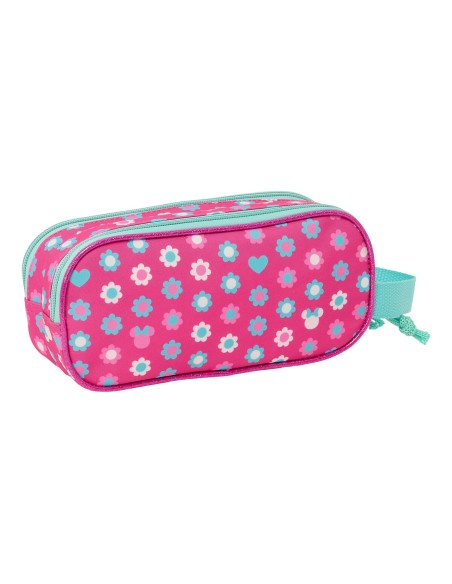Trousse Fourre-Tout Double Minnie Mouse Rose 21 x 8 x 6 cm 3D