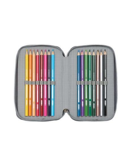 Fourre-tout Real Madrid C.F. Gris 12,5 x 19,5 x 5,5 cm 37 Pièces
