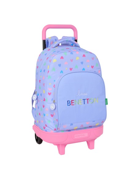 Cartable Benetton Lila Lila 33 x 45 x 22 cm