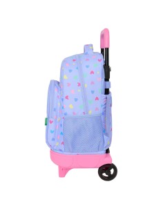 Cartable Benetton Lila Lila 33 x 45 x 22 cm 2