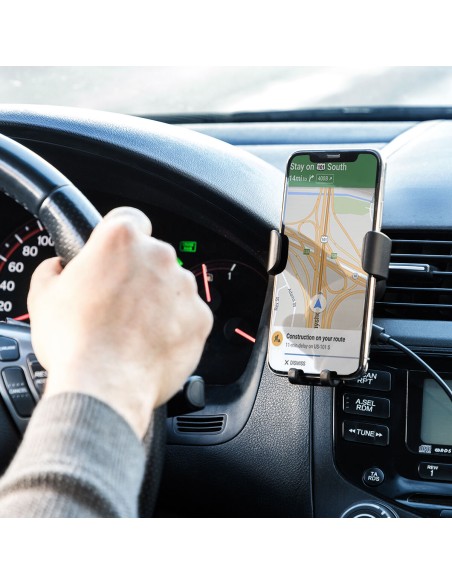 Support pour téléphone portable avec chargeur de voiture sans fil Wolder InnovaGoods