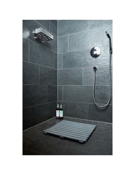 Parquet Wenko 22947100  Plastique Intérieur/Extérieur 55 x 55 cm Gris foncé